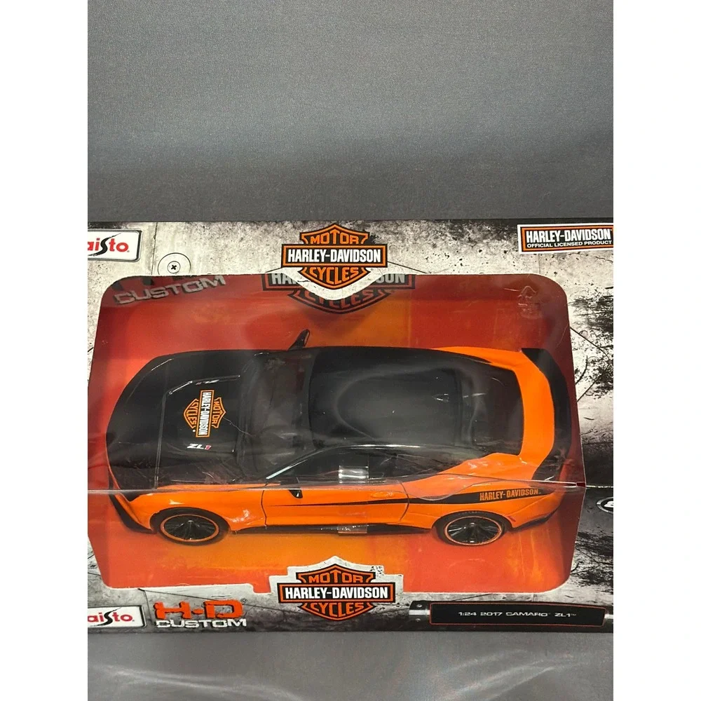 Maisto Harley-Davidson 2017 Camaro ZL1 1:24 Diecast Model Orange Black 32271